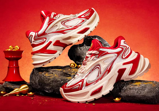 OGR北高峰联名招财红配色水狼蛛2.0老爹鞋上市