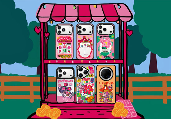 CASETiFY x RICH FLOWER有钱花艺术家系列手机壳发售预告