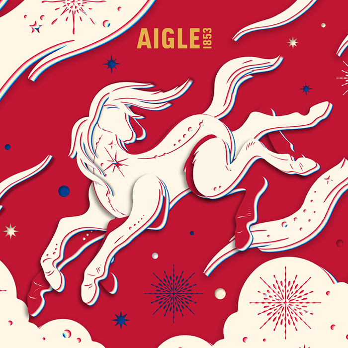 AIGLE携手纸雕艺术家温秋雯推出2026马年特别系列图片