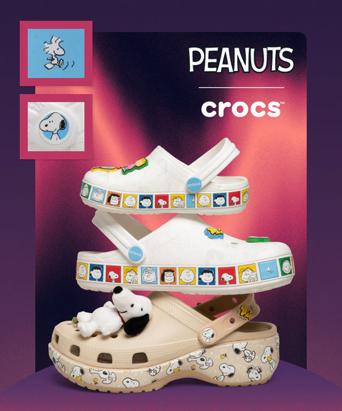 Crocs × Peanuts 2026全新联名洞洞鞋来袭图片 Crocs × Peanuts 2026全新联名洞洞鞋来袭图片