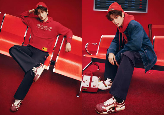 丁禹兮演绎Champion马年限定系列