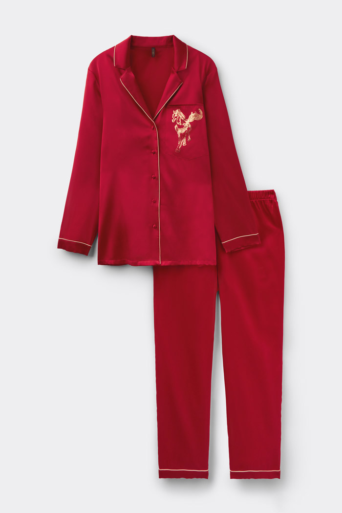 本命红睡衣上线！INTIMISSIMI 2026马年限定桑蚕丝套装发售图片3