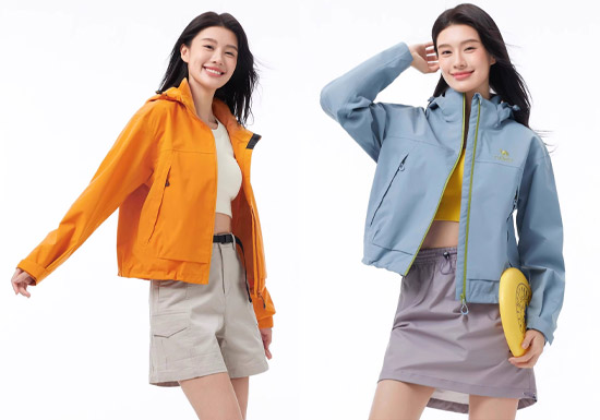 骆驼推出2026春夏全新短款女士冲锋衣
