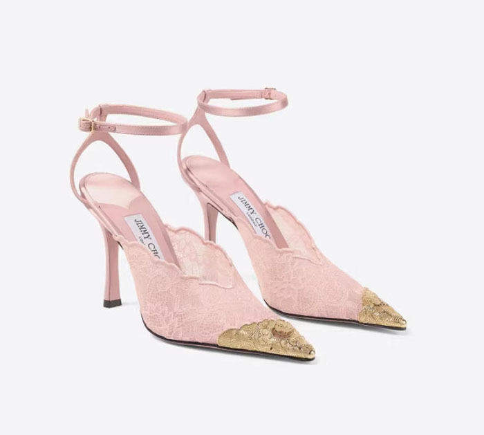JIMMY CHOO 2026春季新款FAIZ 100蕾丝高跟鞋优雅登场图片1 JIMMY CHOO 2026春季新款FAIZ 100蕾丝高跟鞋优雅登场图片1