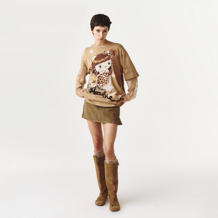 FORDARE「福蝶」2026春夏手绘感T恤上新 四款巧思单品解锁春日甜酷穿搭图片