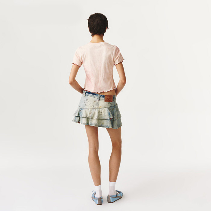 FORDARE「福蝶」2026春夏手绘感T恤上新 四款巧思单品解锁春日甜酷穿搭图片7