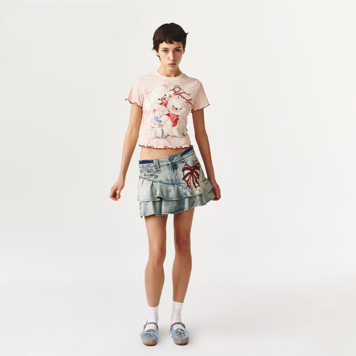 FORDARE「福蝶」2026春夏手绘感T恤上新 四款巧思单品解锁春日甜酷穿搭图片6