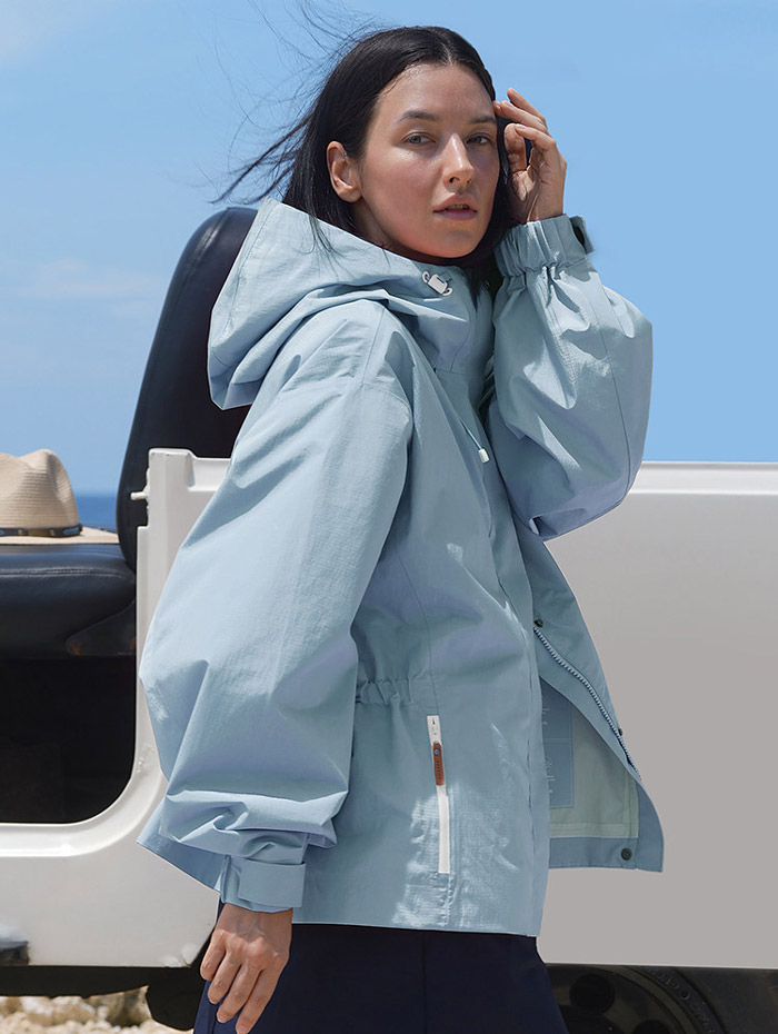 UNICARE发布2026限定色小蓝腰女款三合一冲锋衣图片6