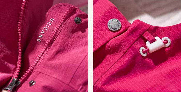 UNICARE发布2026限定色小蓝腰女款三合一冲锋衣图片13