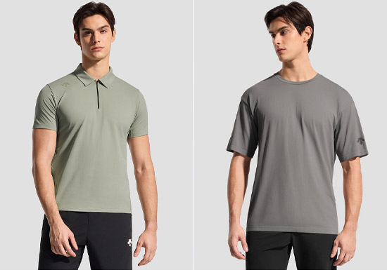 迪桑特2026新款TRAINING男士短袖T恤及POLO衫上市