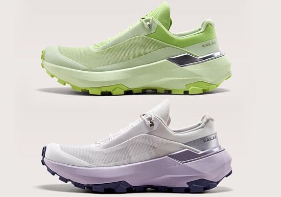 凯乐石发布全新「染绿」和「滕落紫」VENTO跑山鞋