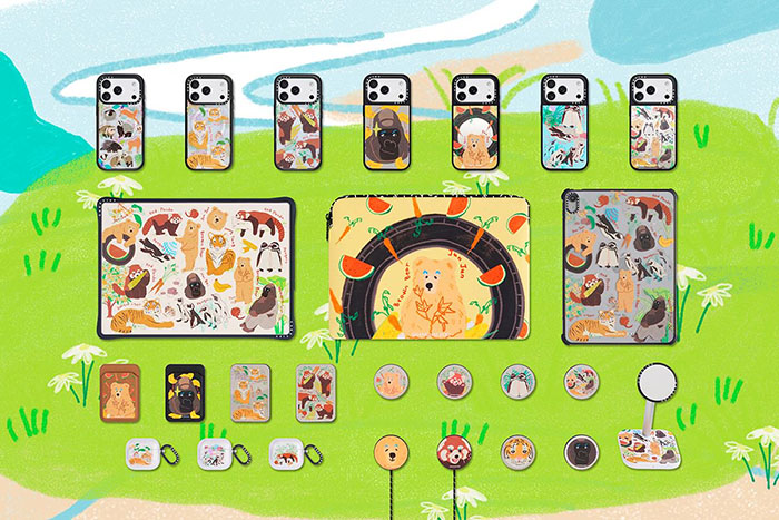 CASETiFY联袂上海动物园发布《毛茸茸观察日记》联名系列手机壳图片