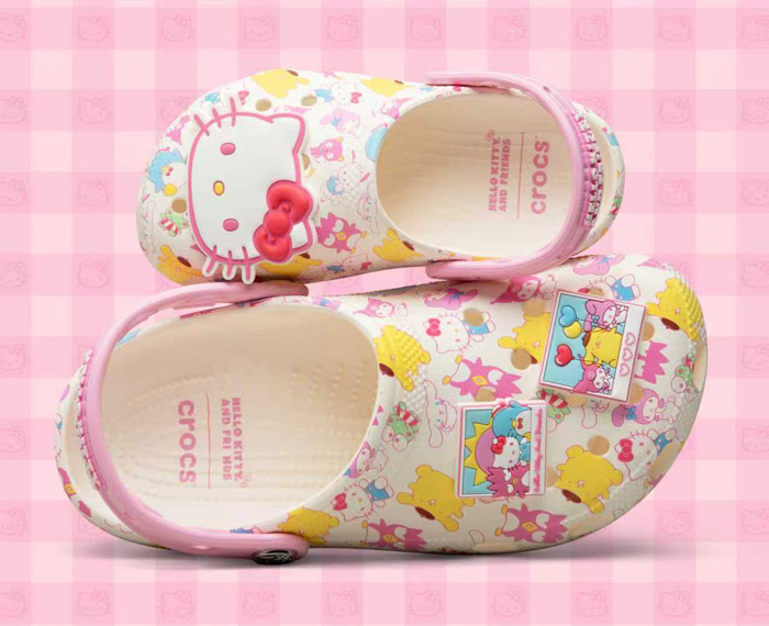 甜系穿搭首选！Crocs × Hello Kitty打造甜妹专属联名款洞洞鞋图片3