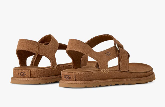 UGG 2026夏季全新Golden Family炫金系列女士炫光凉鞋上市图片2