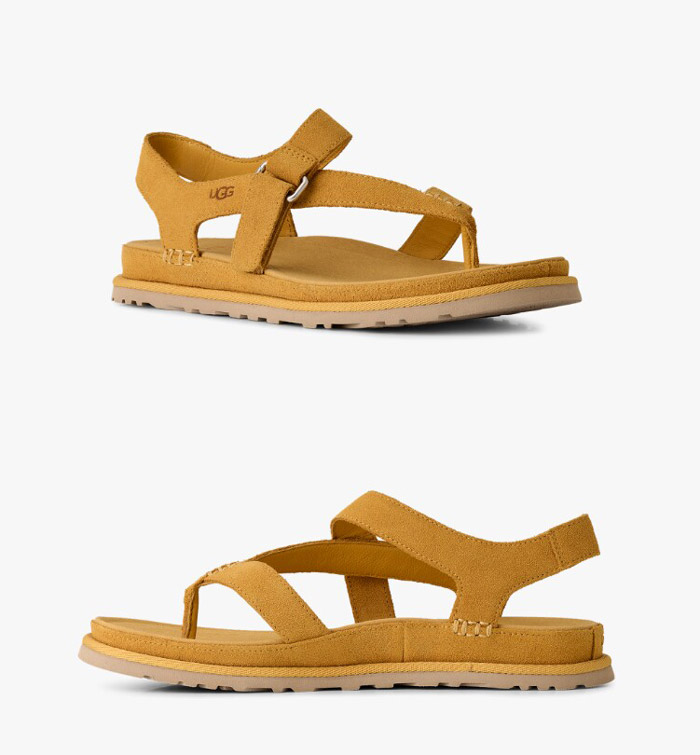 UGG 2026夏季全新Golden Family炫金系列女士炫光凉鞋上市图片7