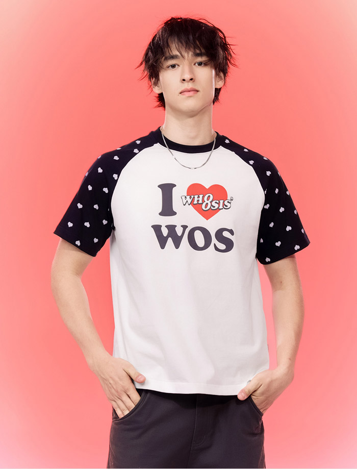 WHOOSIS发布2026夏季 “I LOVE WOS”520限定情侣系列T恤图片1