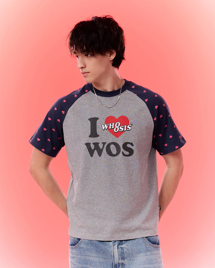 WHOOSIS发布2026夏季 “I LOVE WOS”520限定情侣系列T恤图片2