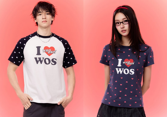 WHOOSIS发布I LOVE WOS 520情侣系列T恤