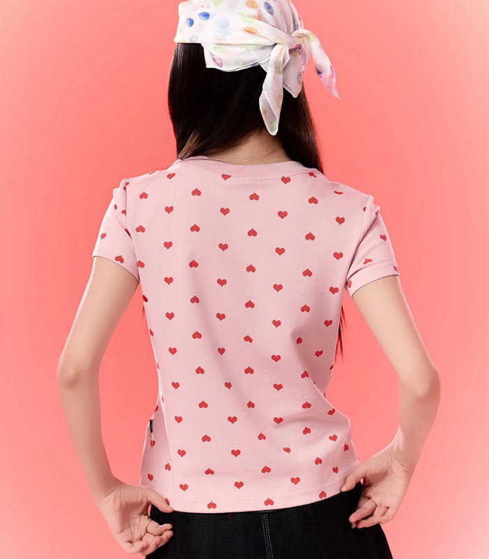 WHOOSIS发布2026夏季 “I LOVE WOS”520限定情侣系列T恤图片9