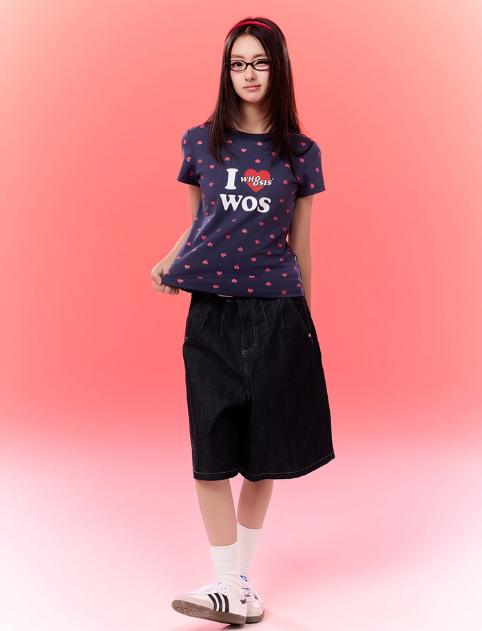 WHOOSIS发布2026夏季 “I LOVE WOS”520限定情侣系列T恤图片4