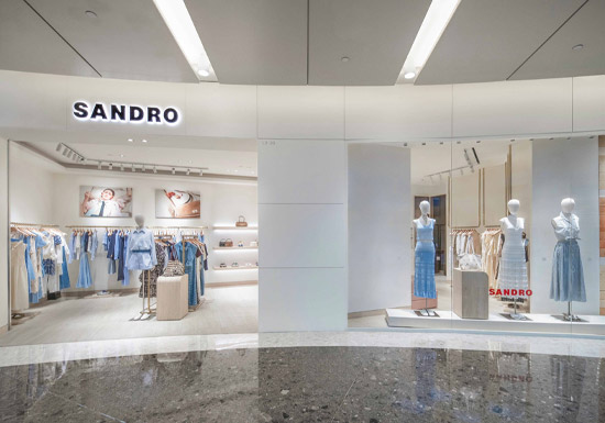 SANDRO上海国金中心商场精品店焕新亮相,从容演绎法式美学